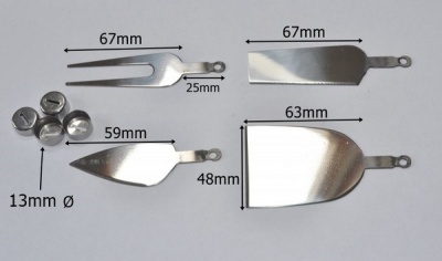 Stainless Steel Cheese Knife Set Kit